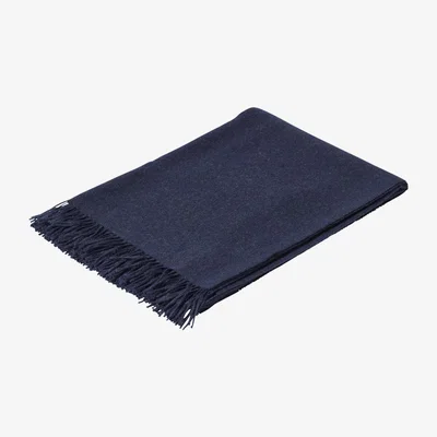 OKA OKA, Cria Throw - Midnight Blue, Throws, Alpaca Wool, Plain