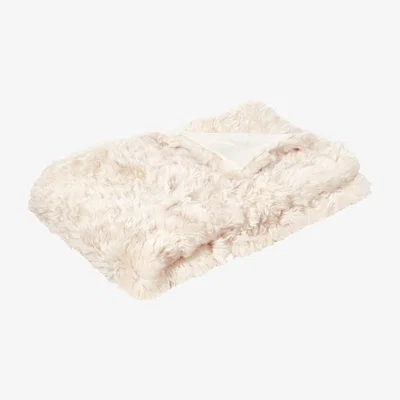 OKA Westray Sheepskin Throw - Snow