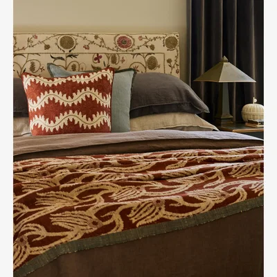 OKA OKA, Muhibbi Throw - Earthy Red, Throw