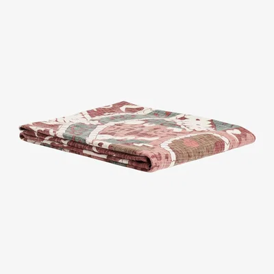 OKA Haryana Reversible Throw - Red Madder