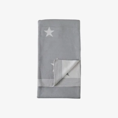 Olivia's Gallery Direct Star Knitted Throw Grey