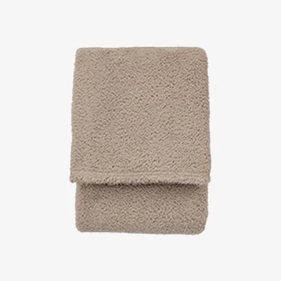 Olivia's Gallery Interiors Fluffy Fleece Throw in Taupe
