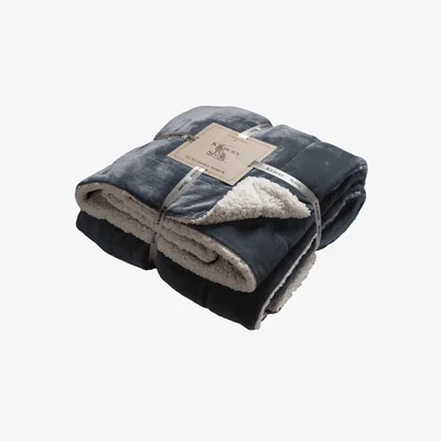 Olivia's Gallery Direct Sherpa Throw / Taupe
