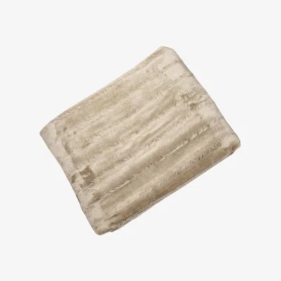 Olivia's Malini Volga Ruffle Throw In Taupe