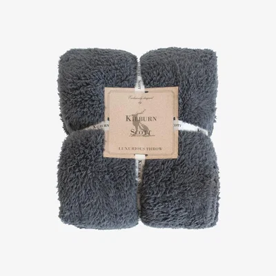 Olivia's Gallery Direct Teddy Fleece Throw / Ochre