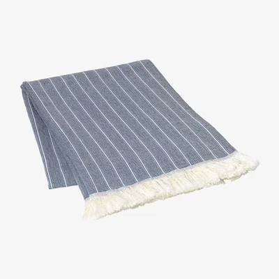 Olivia's Broste Copenhagen Ask Blanket Mirage Blue