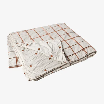 Olivia's Broste Copenhagen Tove Bedspread in Meerkat Brown
