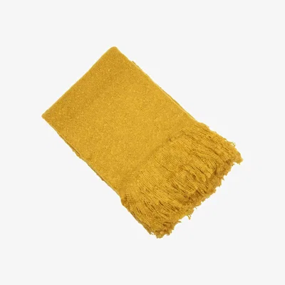 Olivia's Malini Serena Throw in Mustard