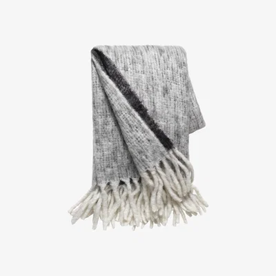 Olivia's Cozy Living Mave Knitted Throw Grey/Black
