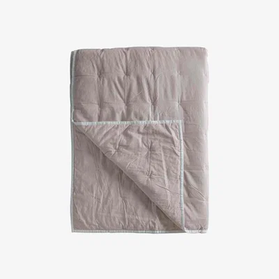 Olivia's Gallery Direct Cotton Stitch Blanket Bedspread White Blush
