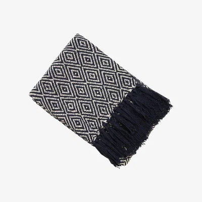 Olivia's Malini Quartz Blanket Navy