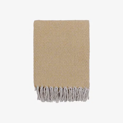 Olivia's Malini Darling Throw in Mustard - 130 x 180cm