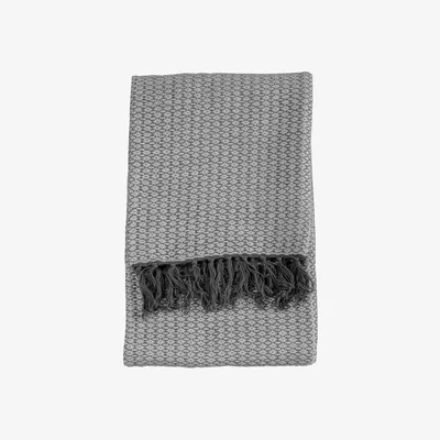 Olivia's Gallery Direct Ballia Metallic Throw Grey