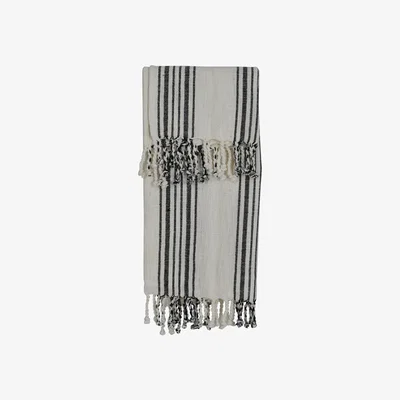 Olivia's Libra Striped Cotton Throw