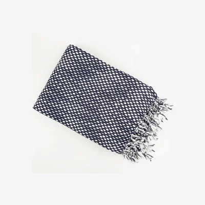 Olivia's Malini Raindrops Throw in Navy - 130 x 180cm
