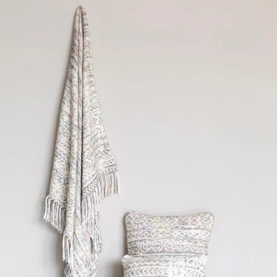 Olivia's Olivia's Nordic Living Collection - Linne Blanket in Plum