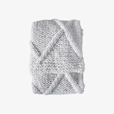 Olivia's Gallery Interiors Diamond Cable Knit Throw | Outlet