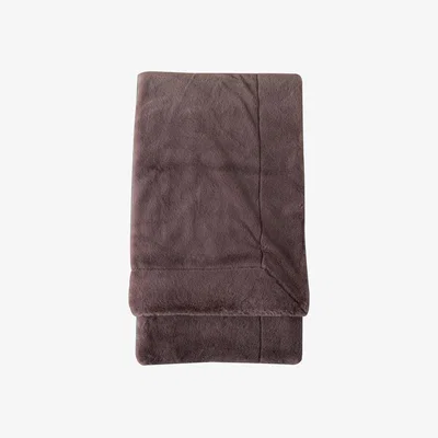 Olivia's Gallery Interiors Faux Fur Throw in Mocha