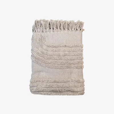 Olivia's Malini Meridian Throw in Greige