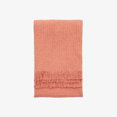 Olivia's Gallery Interiors Arki Waffle Throw in Blush