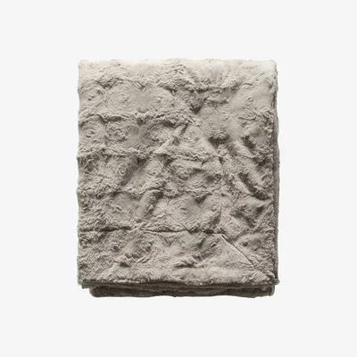 Olivia's Gallery Interiors Stellan Fur Throw in Tuape