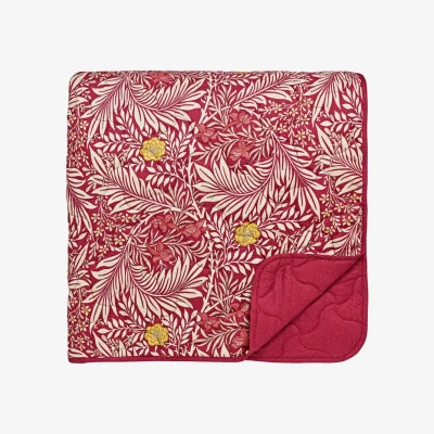 Downtown Morris and Co Larkspur Bedspread - Red