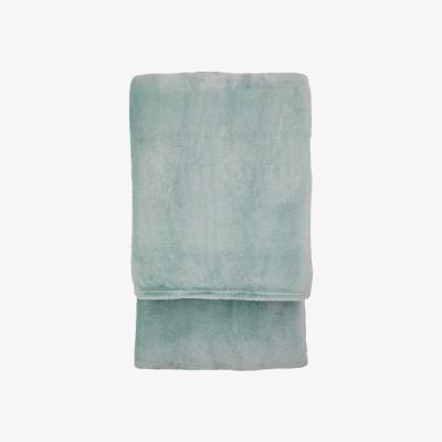 Downtown Santa Fe Fleece Super Soft Throw 200cm x 220cm -Teal In Blue