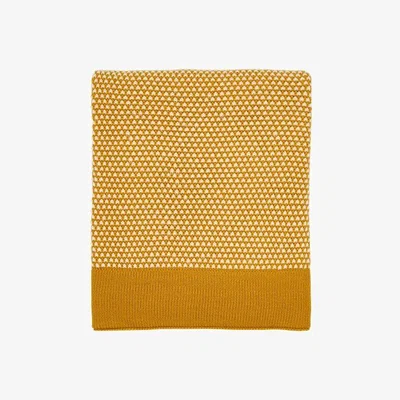 Downtown Helena Springfield Cassia/Grove Knit Throw Ochre