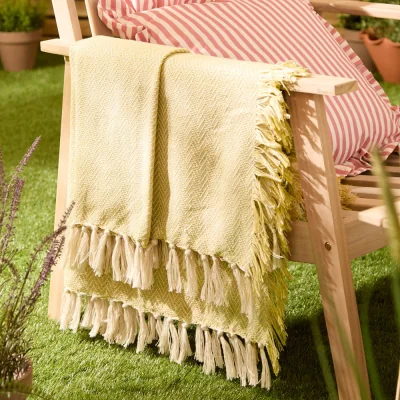 Downtown Wylder Wisley Outdoor Throw 130x180cm - Yellow