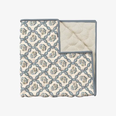 Downtown VA Ribbon Lattice Bedspread - Teal
