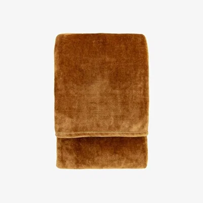 Downtown Maximus Cosy Throw 150x120cm - Camel In Brown