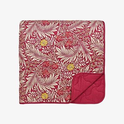 Downtown Morris & Co Morris and Co Larkspur Crimson Throw, Cotton