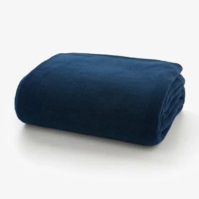 Downtown Deyongs Snuggle Touch Supersoft Fleece Throw - Navy