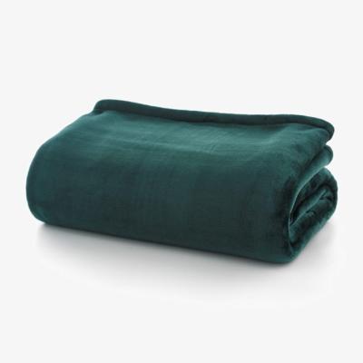 Downtown Deyongs Hudson Flannel Bonded Sherpa Throw - Forest