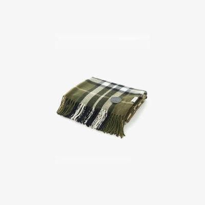Downtown Deyongs Fergus Tartan Throw - Green