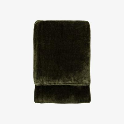 Downtown Maximus Cosy Throw 150x120cm - Olive In Green