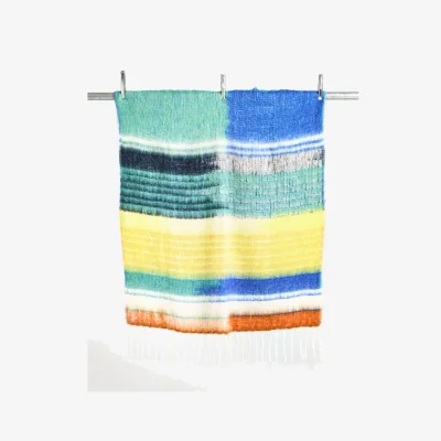 Oliver Bonas Zaffre Bold Stripes Cosy Throw