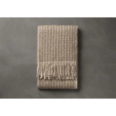 Perch and Parrow Elise Natural Woven Throw