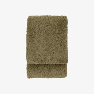 Perch and Parrow Cherish Fleecy Throw in Olive