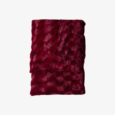 Perch and Parrow Berg Faux Fur Throw in Blush