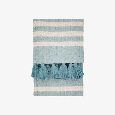 Perch and Parrow Lettie Throw in Teal