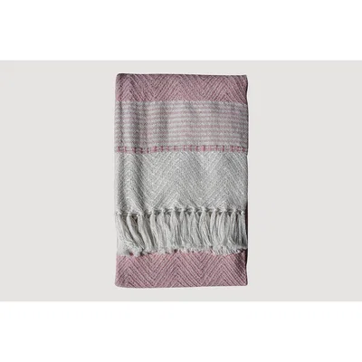 Perch and Parrow Josue Blush Pink Throw