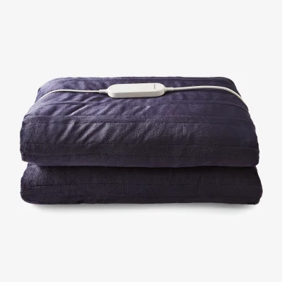 Perch and Parrow Morphy Richards Teddy Fleece & Flannel Fleece Throw in Blue, Large