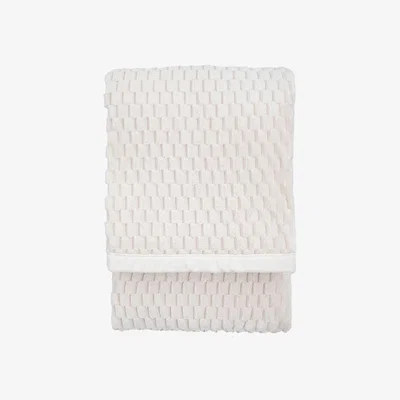 Perch and Parrow Vale Velvet Knitted Throw in Natural