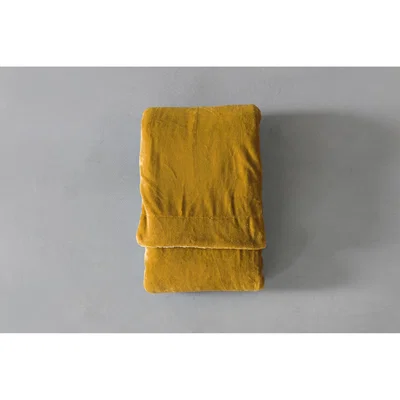 Perch and Parrow Flynn Sherpa Throw in Ochre