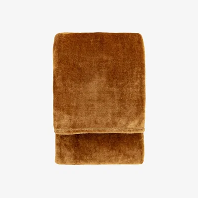 Perch and Parrow Snuggler Throw in Camel