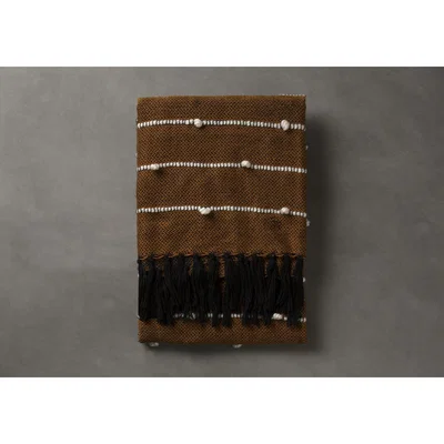 Perch and Parrow Danyel Walnut Tassel Throw