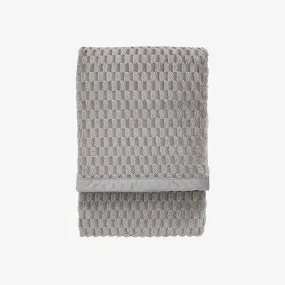 Perch and Parrow Vale Velvet Knitted Throw in Grey
