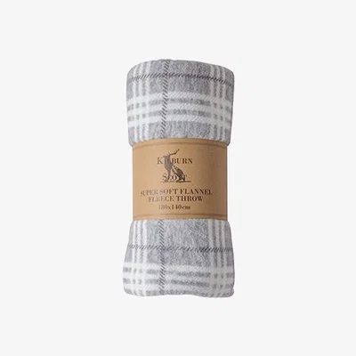 Perch and Parrow Jericho Rolled Up Throw in Silver