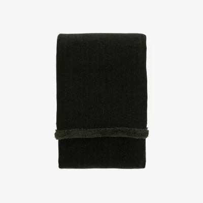 Perch and Parrow Nestle Sherpa Throw in Forest Green